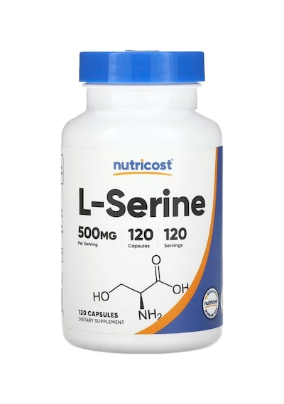 Nutricost, L-serine, 500 Mg, 120 Capsules. Usa 4036