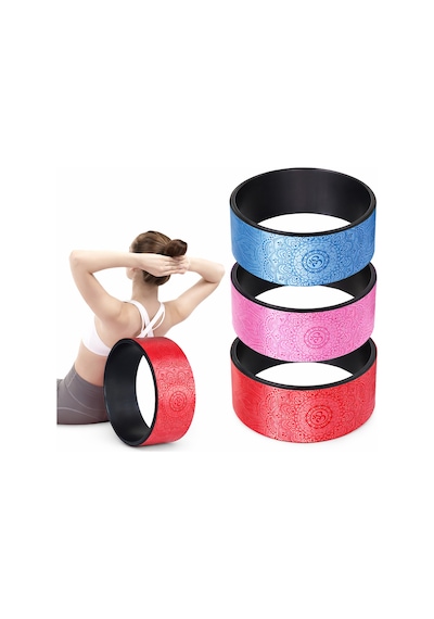 Evapera Yeni Nesil Yoga Wheel Kaymaz Yumuşak Yüzey Pilates Fitness Çemberi Esneme Sırt Açma Egzersiz Aleti Yeşil