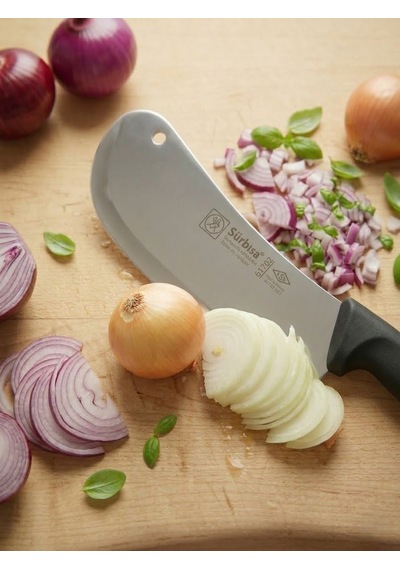 Sürmene Et Tavuk Kemik Soğan Doğrama Satırı 29 Cm Keskin Çelik Uzman Mutfak Satır Sürbisa 61702 Siyah