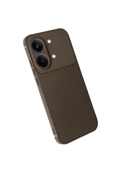 Newface - 942 - Xiaomi Poco X8 Pro Max Auto Focus Karbon Kapak - Metemıx - - Kahverengi