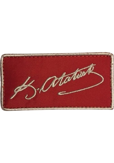 Atatürk Imza Kemal Atatürk Patch Patches Peç Arma ve Kot Yamaları