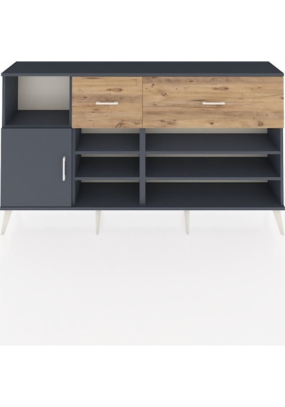 Arges Konsol 6 Raflı 2 Çekmeceli Tek Kapaklı 176x30x99 Antrasit-antrasit/çam Antrasıt/atlas Çam - Antrasıt Arges Konsol 6 Raflı 2 Çekmeceli Tek Kapaklı 176x30x99 Antrasit-antrasit/çam Antrasıt/atlas Çam - Antrasıt
