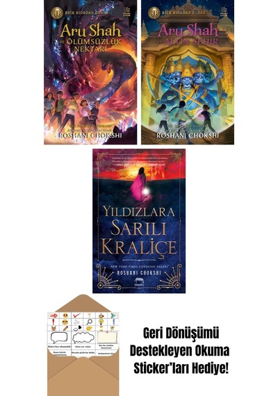 Aru Shah Ve Ölümsüzlük Nektarı + Aru Shah Ve Altın Şehir + Yıldızlara Sarılı Kraliçe