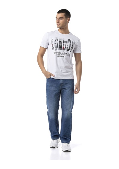 Ct826 London Vibe Street Men T-shirt WHITE