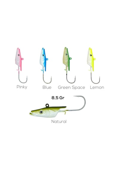 Fujin Salt Eel 8.5 G Jighead Green Space