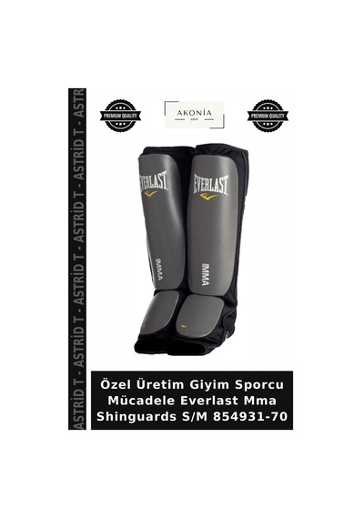 Özel Üretim Giyim Sporcu Mücadele Everlast Mma Shinguards S/m 854931-70 Diğer