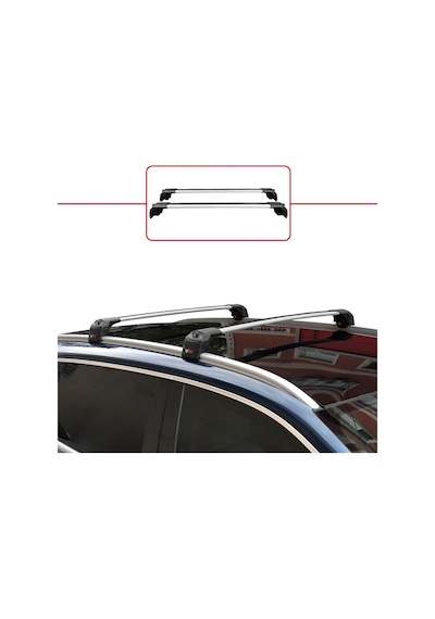 Togg T10x 2023 İle Uyumlu Ace-2 Ara Atkı Tavan Barı Gri