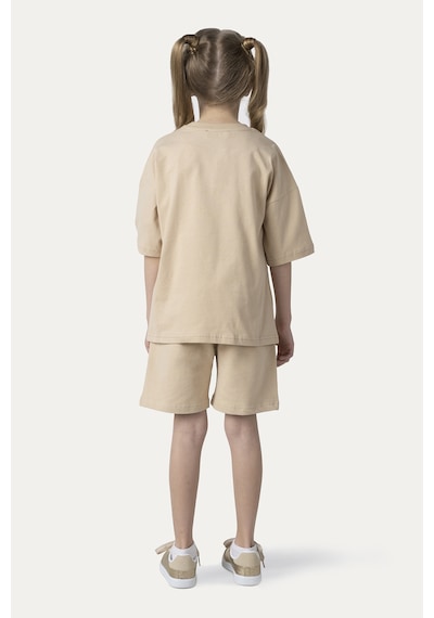 Unisex Çocuk Kısa Kollu Bej Tişört Çok Renkli 9931BK05001