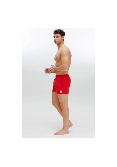U.S. Polo Assn. Erkek Kırmızı Orta Boy Deniz Şortu 22006 Kırmızı