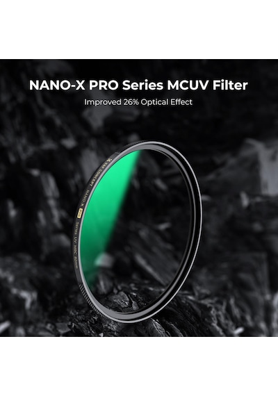 K&f Concept 49mm Nano-x Pro Serisi Uv Filtre - İnce Pirinç Çerceve - 36 Katmanlı