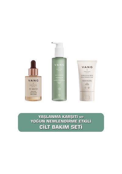 Bakım Seti Retinol + Nemlendirici Krem + Yağ Bazlı Makyaj Temizleme Jeli