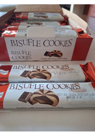 Bısufle Cookıes Mosaic Mozaik Bisküvi 4 Adet 28 Gr 24 Adet