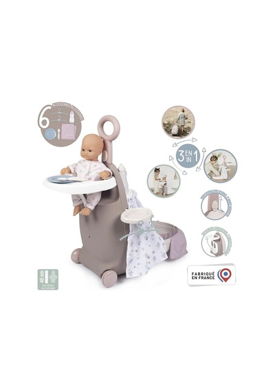 Smoby Baby Nurse 3'ü 1 Arada Oyuncak Bebek Seyahat Seti 220374