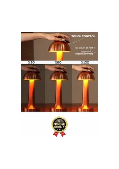 Özel Üretim Dokunmatik Şarjlı Dekoratif 3 Modlu 23 Cm X 9 Cm Modern Aç/kapa Butonlu Led Masa Lambası Diğer