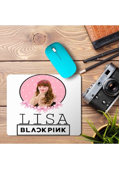 Black Pink Lisa Baskılı Mousepad Mouse Pad