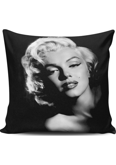 Kırlent Dünyası Marilyn Monroe Dijital Baskılı Kırlent Kılıfı