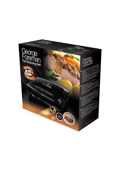 George Foreman 24340-56 Fitness Mangalı Entertaining, Temas Izgarası, Panini Ve Sandviç Izgarası, 34,5 X 21 Cm Büy Diğer