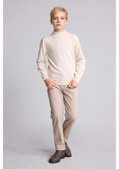 Defacto Okula Dönüş Düz Paça Gabardin Pantolon Erkek Çocuk U3254a626aubg716 Bej-bg716