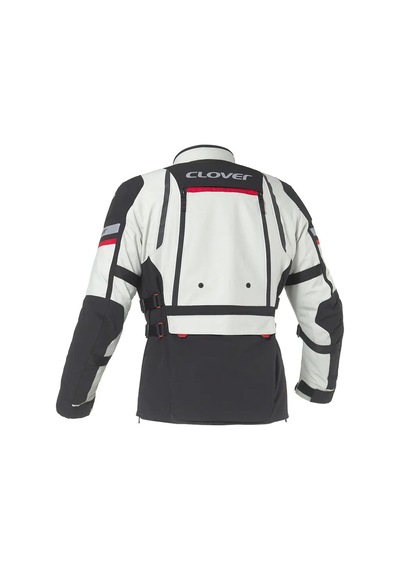 Clover Gts-5 Korumalı Motosiklet Montu Gri Siyah