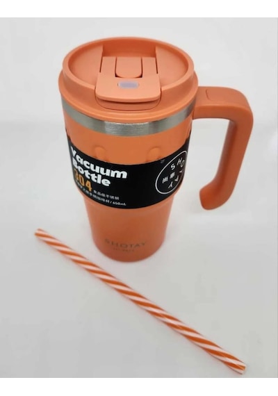 Shotay Termos Bardak Seyahat Ve Outdoor 650 ML Turuncu