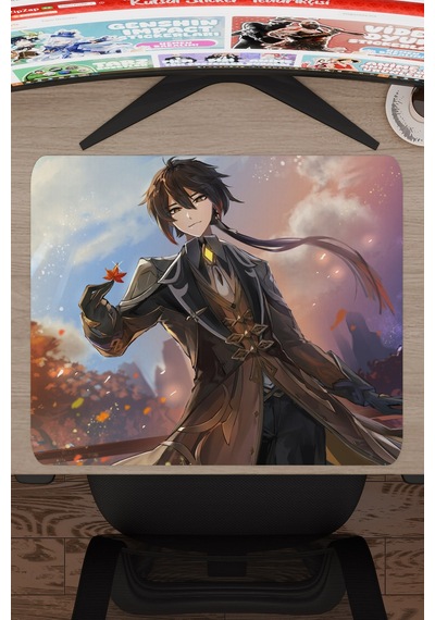 Zhongli Genshin Impact Anime Gacha V5 - 48x40 Xl Gaming Mouse Pad Fare Altlığı