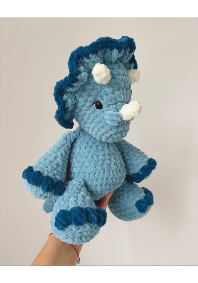 Dusty The Dinosaur Peluş Oyuncak Açık Mavi - Lacivert