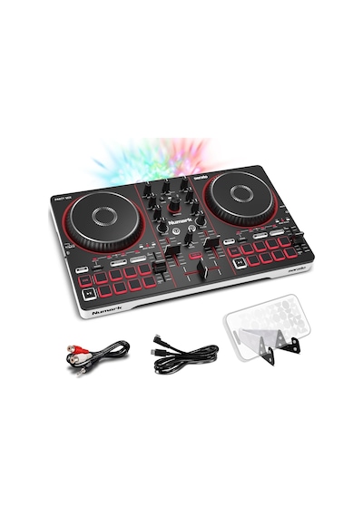 Tr Party Mix Iıı Dahili Işıklı Bluetooth Dj Controller 2 Deck, 16 Pad, Stems Kontrolü, Beat Assist, Smart Fader,