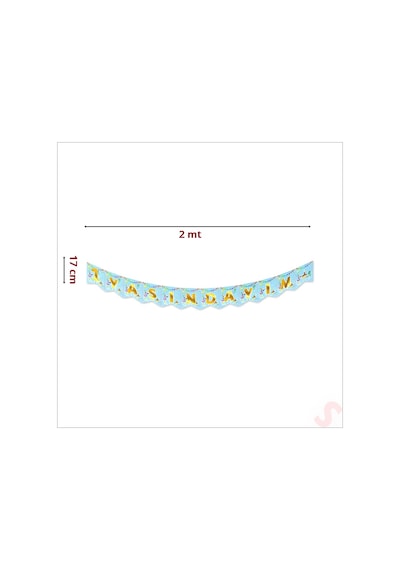 1 Yaşındayım Banner, 2 mt x 17 cm - Mavi