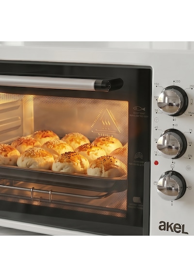 Akel AF340L 34 L Beyaz Mini/Midi Fırın