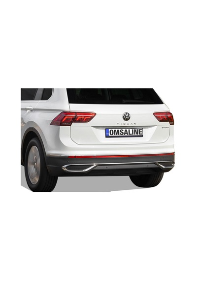 Omsa Vw Tiguan Krom Egzoz Çerçevesi 3 Parça 2020-2023 Arası
