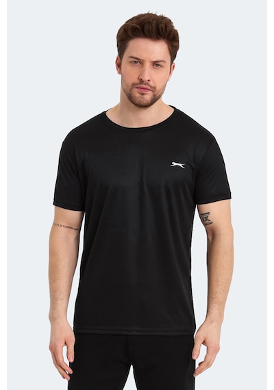 Slazenger Odalıs 5 Li Set Erkek Tişört Siyah - Koyu Gri - Lacivert -