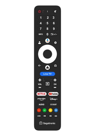 Sagatronic 906092999 55" UHD Google QLED TV