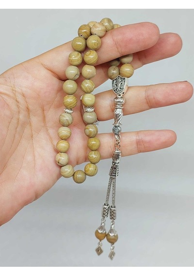 Jasper Taşı Tesbih 33lük 8mm 9811 Çok Renkli