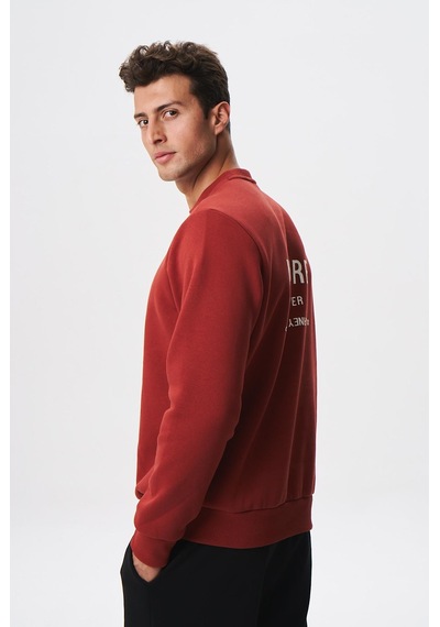 AR-MA Arma Baskılı Yazılı Regular Fit Şardonlu Erkek Bisiklet Yaka Sweatshirt K28124602901 Koyu AR-MA Arma Baskılı Yazılı Regular Fit Şardonlu Erkek Bisiklet Yaka Sweatshirt K28124602901 Koyu