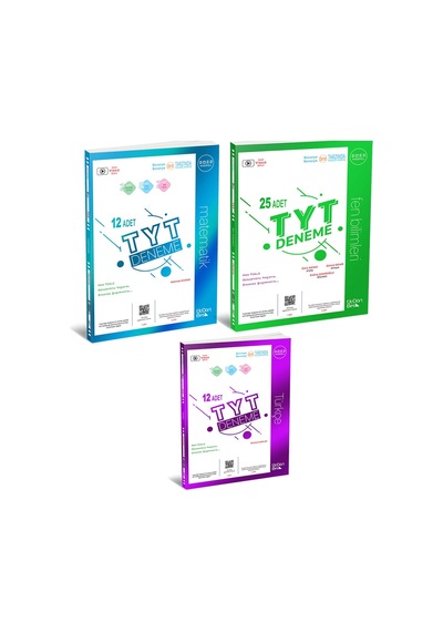 Üçdörtbeş Yayınları Tyt Matematik Fen Bilimleri Türkçe Deneme Set