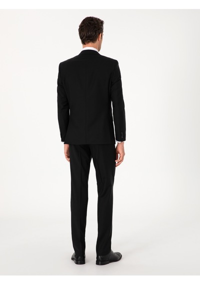 Cacharel Siyah Slim Fit %100 Yün Klasik Takım Elbise Cacharel Siyah Slim Fit %100 Yün Klasik Takım Elbise