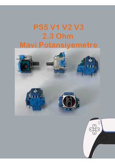 Ps5 Tüm Kollar İle Uyumlu Analog Motor Mavi Renk 2.3k Ohm