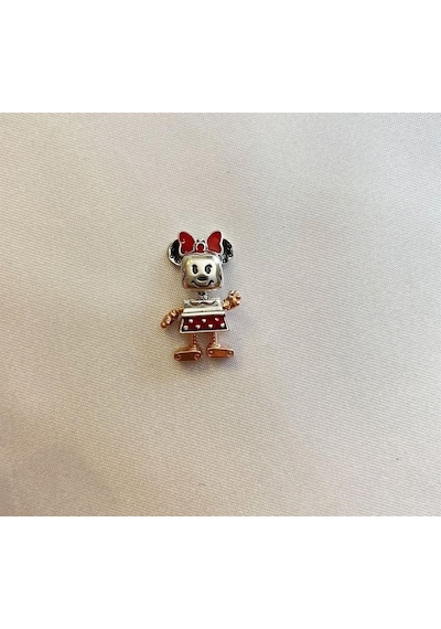 Celikchi Kadın Gümüş Bileklik Mickey Model Charm