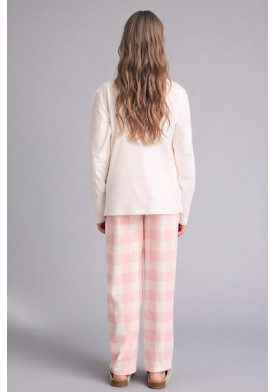 Defacto %100 Pamuklu 2'li Pijama Takımı Kız Çocuk H0102A826SP
