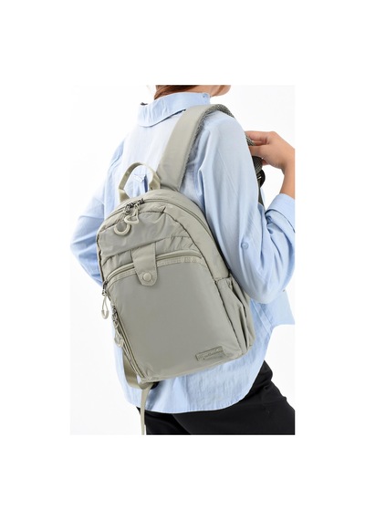 571 Collections Ultra Hafif Şik Ve Su Geçirmez Orta Boy Sırt Çantası Açık Vizon Model: 571-13-9c Vizon