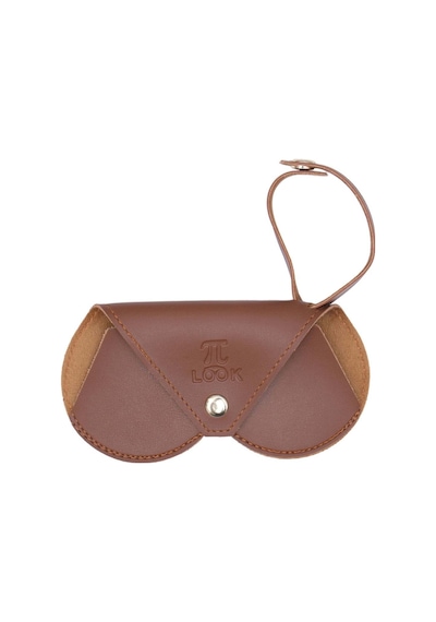 Pilook Modern Tasarım Taba Rengi Gözlük Kılıfı