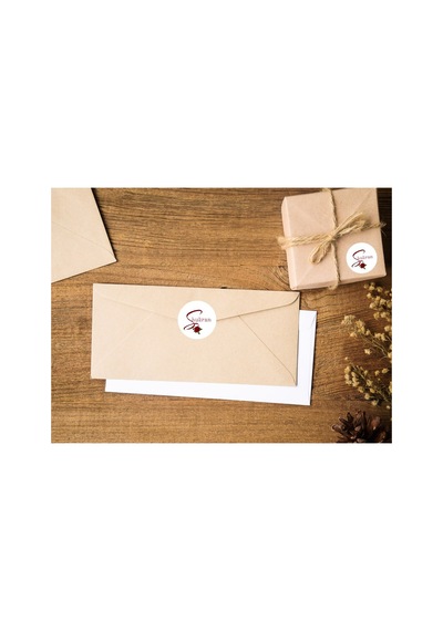 Shukran Etiketi Hediye Sticker Gift Arapça Teşekkür Yuvarlak Mat Çıkartma 4 Cm 40 Adet Çok Renkli