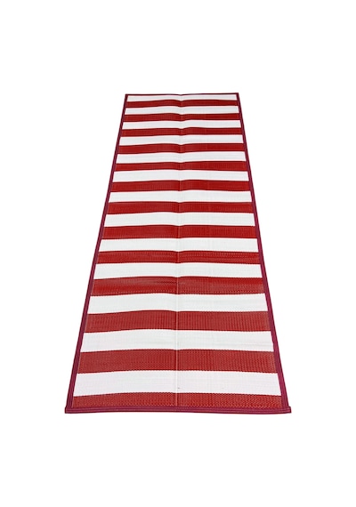 Katlanabilir Plaj Hasırı Piknik Plaj Park Bahçe Teras 70x180 Dış Mekan Halı Kilim Paspas-731 Kırmızı