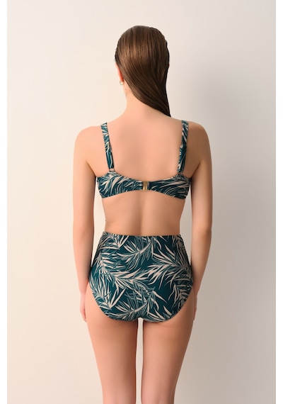 Suwen Eleni Balenli Toparlayıcı Bikini Üst Sb26994908908 Yaprak Baskılı