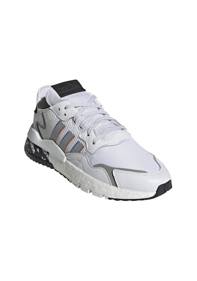 Adidas Nite Jogger Erkek Spor Ayakkabı Beyaz Mavi Erkek Beyaz