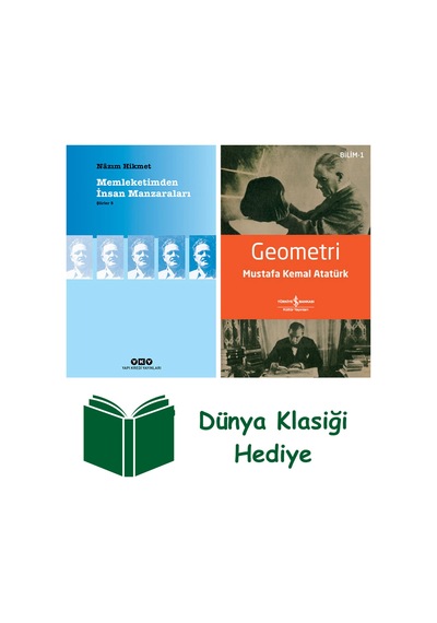 Memleketimden İnsan Manzaraları + Geometri + Dünya Klasiği Hediye