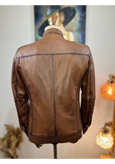 Always Leather Usta Ellerden Çıkan Efsane Hakiki Deri Mont 1803340003 Kahverengi