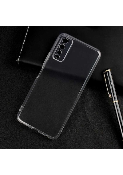 Vivo Y20 Kılıf Zore Şeffaf Ince Ve Esnek Süper Silikon Kılıf Renksiz