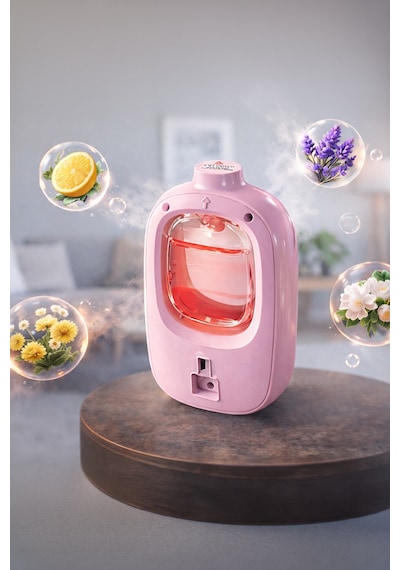 Mioji Smell 2x Yeni Nesil Şarjlı Otomatik Oda Kokusu Makinesi Pembe - Mavi Rüzgar Çanları Mavi Rüzgar Çanları Kokusu