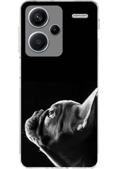 Xiaomi Redmi Note 13 Pro 4g İle Uyumlu Köpek 1 Kamera Korumalı Şeffaf Kılıf Şeffaf